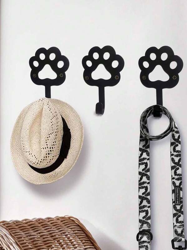 2 Stücke, Hundetatzförmiger Hundekrallen-Wandhaken aus Metall, geeignet für Wände, Metalthautbefestigungen, Wandhalterungen für Mäntel, Schlüssel, Eingänge, Flure, Küchen, Büros, dekorative Geschenke für Hunde- und Katzenbesitzer zum Organisieren von Kleidung, Schlüsseln, Regenschirmen, Gürteln, Rucksäcken und Umhängetaschen.