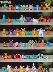 pokemon 10/6/20/144pcs Pcs Pokemon, Abstract Doll Ornaments, Suitable For Placing On Desks, Dining Tables, Bedside Tables, Etc., Birthday Gift Toys, Pikachu, Handmade Sets, Ideal Gifts For Enthusiasts, Party Lovers And Collectors, Suitable For Birthday Party Decorations. Features: Can Be Given As An Ideal Gift, A Must-Have In Summer, Suitable For Summer Parties, Birthday Parties, Christmas, Halloween, Thanksgiving Parties Or Use
