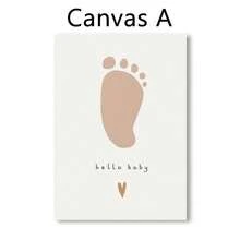 1pc Boho Foot Mushroom You Are Loved Play All Day Be Wild Home Nursery Art Canvas Painting Room Wall Decor Posters Picture Decoration Gift Optional Frame,Wall Art With Frame - Multicolor - View 45