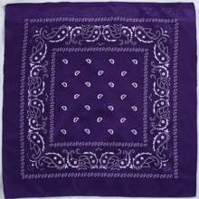 1 szt. Klasyczny retro styl uliczny z nadrukiem orzechów nerkowca Paisley kwadratowy szalik bandana, uniwersalny jako apaszka, opaska na głowę, opaska na nadgarstek, chusta na głowę, opaska na czoło, kieszonkowy kwadrat