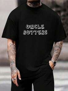 Diseño de camisetas personalizadas para hombre - Crea tu propia camiseta con texto personalizado - Regalo perfecto para eventos - Estilo único | Camisetas de algodón negro de manga corta - Tallas S-XXL - Negro - Ver 1