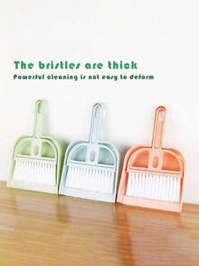 2pcs/Set Desktop Mini Broom & Dustpan Set, Keyboard & Window Cleaning Small Shovel, Suitable For Cleaning Desk, Keyboard, Hamster Cage - Multicolor - View 7