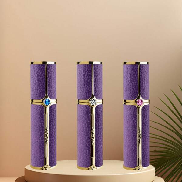 1pc Luxurious And Elegant Travel Portable Refillable Perfume Atomizer Spray Bottle, With Bottom Filling Design, Sunscreen Spray, Nanoscale Sprinkler, Great Accessories For Travel And Outdoors