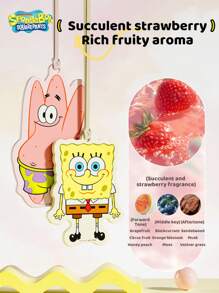 SPONGEBOB 3 Stücke Autoduft Aromatherapie Lufterfrischer - lang anhaltender Duft, Autoduftbaum für Innenraum, Autoduftbaum
