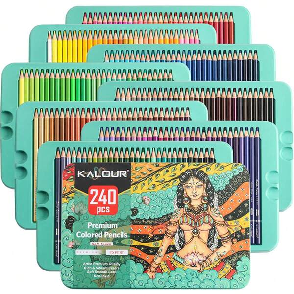 50/72/120/240 Colors Colored Pencil Set, Design, Rich Colors For Drawing, Painting, Back To School