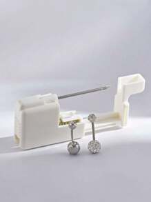 3 pièces/Set Pistolet de piercing pour le nombril jetable stérile 13G, 1 pièce Pistolet de piercing 13G, Combo de piercings pour le nombril multicolores, Facile à utiliser, Convient pour la beauté, Outil de piercing et accessoires pour une utilisation personnelle