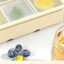 Ice Cube Tray With Lid And Bin - Square Ice Trays For Freezer With Lid -5cm Big Ice, Ice Cube Trays For Freezer With Ice Container 4 Grids, 6 Grids, And 8 Grids - Multicolor - View 7