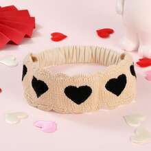 1 件手工编织混色风格度假头带波西米亚风、猫耳朵、发饰、头巾头带、发带