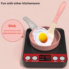 61pcs Simulation Mini Kitchen Cooking Set - Fruits Cutting Toy, Electric Stove, Cookware, Pretend Play Toy For Girls - Multicolor - View 11