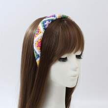 1 件休闲编织弹性头带，适合所有季节 - 彩色 - 查看 4