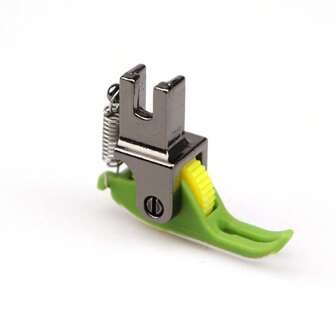1 pièce Nouveau modèle Pied presseur à rouleau plastique plat à glissière T58N Ligne fine 0,3 mm, Pied presseur à rouleau étroit