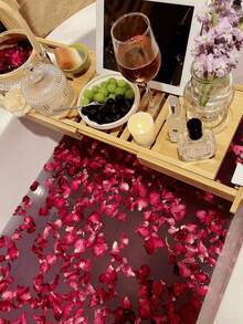 Natural Dried Real Rose Petals For Wedding, Birthday, Proposal Romantic Decoration, Bath, Foot Soak, Spa, Milk Bath Ceremony