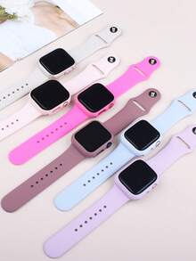 6PSC Compatible With Apple Watch Cases 40/41/42/44/45/46/49mm. Sporty, Casual, Shockproof, Scratch-Resistant, Hard PC Case With Tempered Glass Screen Protector (2-In-1 Design). Compatible With Apple Watch Ultra/11/10/9/8/7/6/5/4/SE Men's And Women's Cases. 6 Colors Available. - 6 Color Combination -4 - View 3