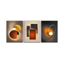 1/3 piezas de arte de pared de iluminación abstracta, arte de pared de estilo moderno, arte de pared de accesorios de iluminación geométricos y lúdicos, obra de arte de lienzo vibrante y energética, ideal para sala de estar, dormitorio, oficina, salón, decoración de pared, decoración del hogar y la universidad, sin marco / enmarcado - Multicolor - Ver 13