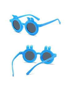 2pcs/Set New Kids Rabbit Fashion Glasses, Adorable Cartoon Fashion Baby Cute Rabbit Ear Photo Props Glasses - Multicolor - View 5