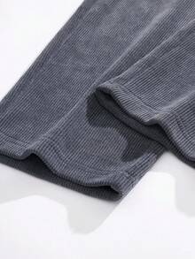Men's Casual Straight Leg Corduroy Pants, Comfortable Versatile Sports Long Trousers, Spring Autumn - Light Grey - View 4