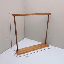 12/18 挂钩首饰收纳展示架木质项链挂架台面耳环手镯展示架女士收纳架收纳整理器旅行必需品返校宿舍收纳秋季装饰