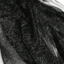 Tela de malla plateada brillante con lentejuelas brillantes, hilo de red suave, tul brillante, costura DIY, vestido de novia, velo, tutú de baile, accesorios de decoración YP1O - Azul oscuro - Ver 5