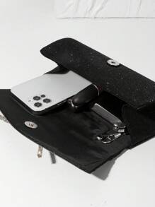 Luxury Rhinestone Bow Decor Evening Fashion Crystal Clutch Women Pleated Hand Bag For Party, Wedding