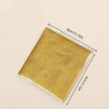 10/100/200/500张闪亮金色巧克力包装纸 - 一次性包装纸，适合DIY巧克力 - 非常适合节日礼物、圣诞节、生日派对 - 烘焙师和巧克力爱好者的理想之选 - 也适合自制零食 + 6张彩色心形自粘封口贴纸，适合剪贴簿和DIY工艺品，一次性，光面（颜色和款式随机），开斋节快乐