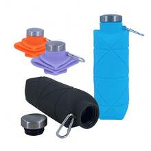 Creative Portable Diamond-Shaped Water Bottle Portable Silicone Foldable Retractable Water Cup 700ml Outdoor Sports Water Bottle