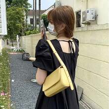 New Korean-Inspired Minimalist Square Bag, Versatile Shoulder Bag, Underarm Bag, And Crossbody Bag With Fine Craftsmanship, Minimalist Design, And Premium Quality - White - View 5