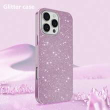 Sequins New Glitter Phone Case Compatible With IPhone Apple 16 Pro Max/15 Pro Max/14 Pro Max/13 Pro Max/12 Pro Max/11 Pro Max/XS Max/7/8 Plus Waterproof Shockproof Anti-Fall Scratch Resistant - Purple - View 2