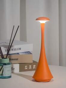 1 件 LED 触摸三色可调光桌面装饰氛围灯、创意节日礼物夜灯、ABS 材质、床头灯、卧室灯、蘑菇灯、USB 可充电条形灯、书架装饰灯 - 彩色 - 查看 4