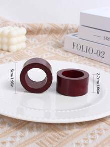 Handmade Wooden Napkin Rings, Suitable For Tabletop Decor, Weddings, Thanksgiving, And Home Decoration (Wooden Rings)