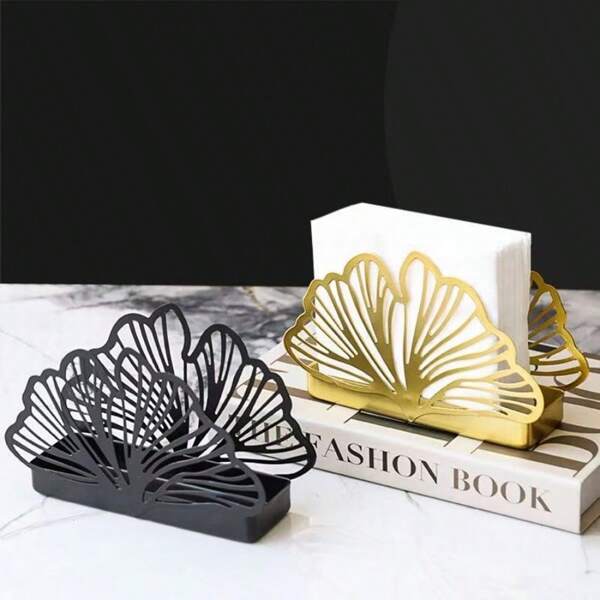 [1 Pack] Nordic Creative Hollow Tissue Holder Ornaments Restaurant Napkin Clip Home Decoration Kitchen Storage Rack
