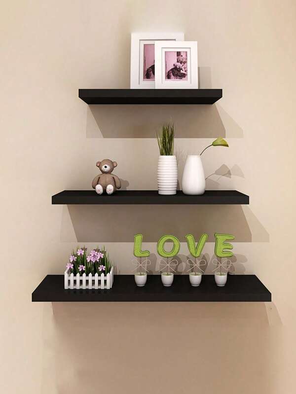 1pc Home Hanging Wall Mounted Shelf, Display Rack For Living Room TV Wall, Bedroom, Kitchen, Balcony, Storage Organizer Room Decor Bedroom Decor Home Decor Wall Decor
