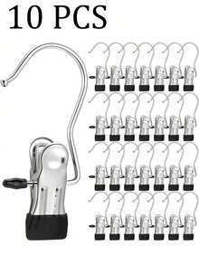 20/10 chiếc Kẹp quần áo bằng thép, Móc treo quần áo, Kẹp quần áo bằng thép không gỉ, Kẹp treo quần áo di động, Kẹp móc treo giày, Kẹp treo móc quần áo, 1/30 chiếc, Kẹp khăn, Móc treo quần áo đa năng một kẹp, Kẹp sắp xếp móc treo tủ quần áo, Kẹp khăn, Kẹp quần áo chịu lực nặng Kẹp móc treo số lượng lớn cho Quần, Mũ, Váy, Tất, Giày Quần âu Giày Bốt, Váy, Mùa xuân, Tối giản, Áo mùa hè - Nhiều màu - Xem 23