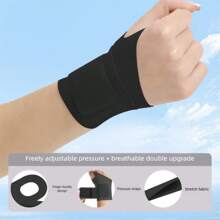 1pc Unisex Slim & Adjustable Wrist Brace: Carpal Tunnel Support, Breathable And Lightweight For Sports And Daily Wear