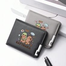 1pc Original Design Cute Capybara Print Men's Wallet PU Leather Multi-Card Slot Credit Card Holder For Men Mini Wallet Purse Wallet Men Wallet Leather Small Wallet Cute Wallet - Multicolor - View 2