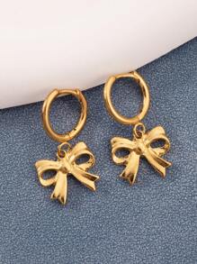 1pair Delicate Fashionable Elegant Sun & Moon Shaped Pendant Earrings