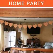 Rustic Burlap Heart Hanging Banner Natural Jute Fabric Wall Decor For Weddings, Birthdays, Housewarmings More Versatile Indoor/Outdoor Use, Rustic Event Decoration|Heart Shape Design|Natural Jute Material Burlap Flags For Home Decor Tapestry Room Decor Birthday Decorations Party Decorations