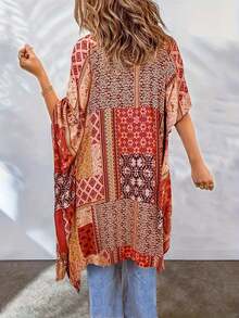 Plus Size Women's Bohemian Casual Beach Vacation Summer Cover Up