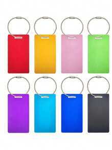 Individuelle Metall-Kofferanhänger, personalisierter Aluminium-Kofferanhänger, personalisierte Namensschilder, Schlüsselanhänger aus Aluminiumlegierung, Kofferanhänger Individualisierung, personalisierter Namensanhänger für Koffer, Rucksack, individuelle Reiseanhänger, personalisierter, gravierter Adressanhänger