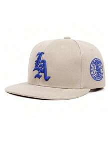 1 pièce Casquette de Baseball pour hommes avec broderie lettres LA, casquette Hip Hop. Convient pour la rue, l'extérieur, les sports, les vacances, les cadeaux. Accessoire de mode.