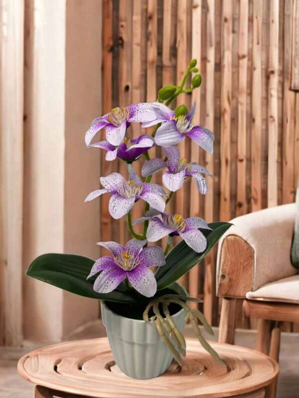 Flores Artificiais Decoração de Mesa Plantas Falsas Bonsai Envasado Decoração Interna Doméstica Flores Secas Plantas de Plástico