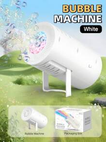 Kids Handheld Automatic Bubble Machine, Fun Bubble Blower Toy For Boys And Girls Birthday Party, No Battery Included, No Bubble Liquid Included