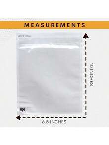 100 Pack Buck UPS Shipping Label Pouches 6.5" X 10" - Packing Slip Envelope Sleeves With Self-Adhesive Peel & Seal - Clear Plastic & Waterproof Mailing Envelopes Ideal For Invoice & Packaging - 100 - View 5