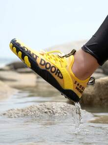 Zapatos de agua unisex, zapatos amarillos de moda para playa, piscina, deportes acuáticos, verano al aire libre, zapatos descalzos de secado rápido, buceo, surf, caminata, accesorios esenciales de crucero por la playa, zapatos de fitness en interiores - Amarillo - Ver 6