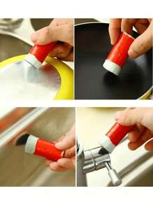6/2pcs, Magical Plastic Pot Rust Removal And Cleaning Brush Rod With Random Colors - Easy To Clean Pots, Pans, Plates, And Kitchen Utensils - Very Suitable For Household Kitchen Supplies