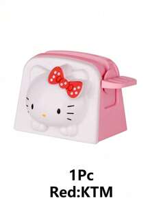 Sanrio 1 pièce Distributeur de dentifrice Hello chat, facile à presser et enrouler. Support pour dentifrice et nettoyant visage pour la maison, le dortoir et les voyages. Sans pile requise (certaines pièces peuvent être aléatoires). Rentrée scolaire