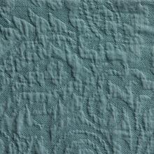 Paisley Matelasse Shower Curtain Nimbus Blue BCI Cotton  Polyester 72 W X 72 L 1 Piece Adult - Blue - View 3