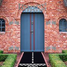 1pc Race Car Party Supplies, Racetrack Floor Runner Decorations, Long Racetrack Floor Running Mat Race Car Table Cloths For Racing Birthday Party Games Sport Event Festivals Decorations