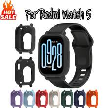 Weiche, schützende Silikonhülle, kompatibel mit Redmi Watch 5 Active/5 Lite, extrem leicht, dekorative Abdeckung, Zubehör, und andere Zubehörteile für Männer und Frauen