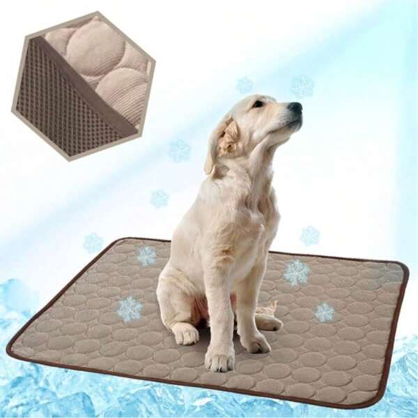 1pc Pet Washable Cool Pad, Icy Silk Material Cooling Mat For Dog Bed/Sofa/Bed/Floor/Car Seat, Suitable For Summer