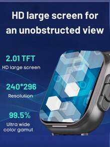 EFFEOKKI EFFEOKKI 2 In 1 Smart Watch With Earbuds Wireless 2.01 Inch Display Earphones Headset Make Answer Call Sport Smartwatch Compatible With Iphone Android Smartphone